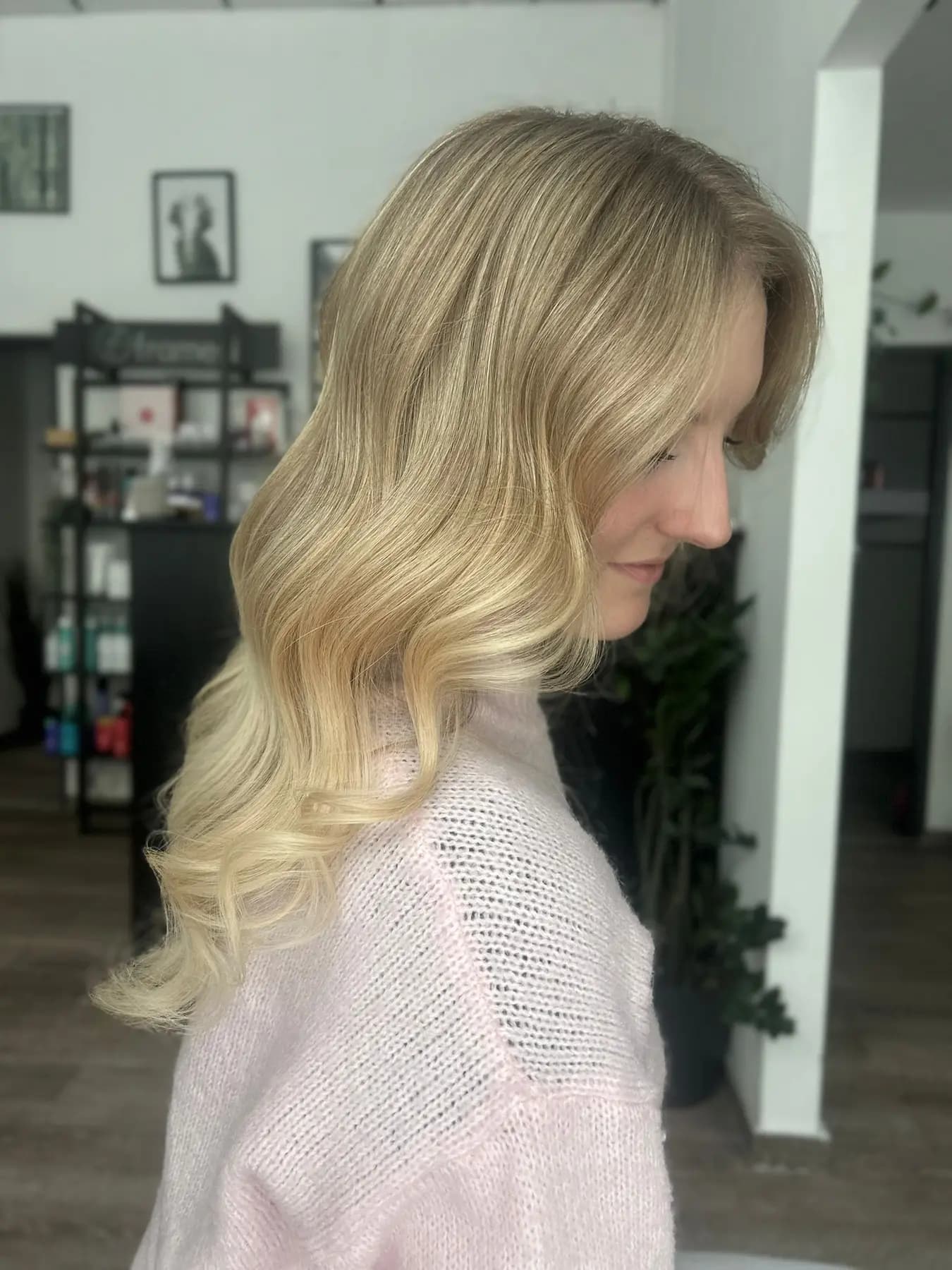 Rovné blond délky