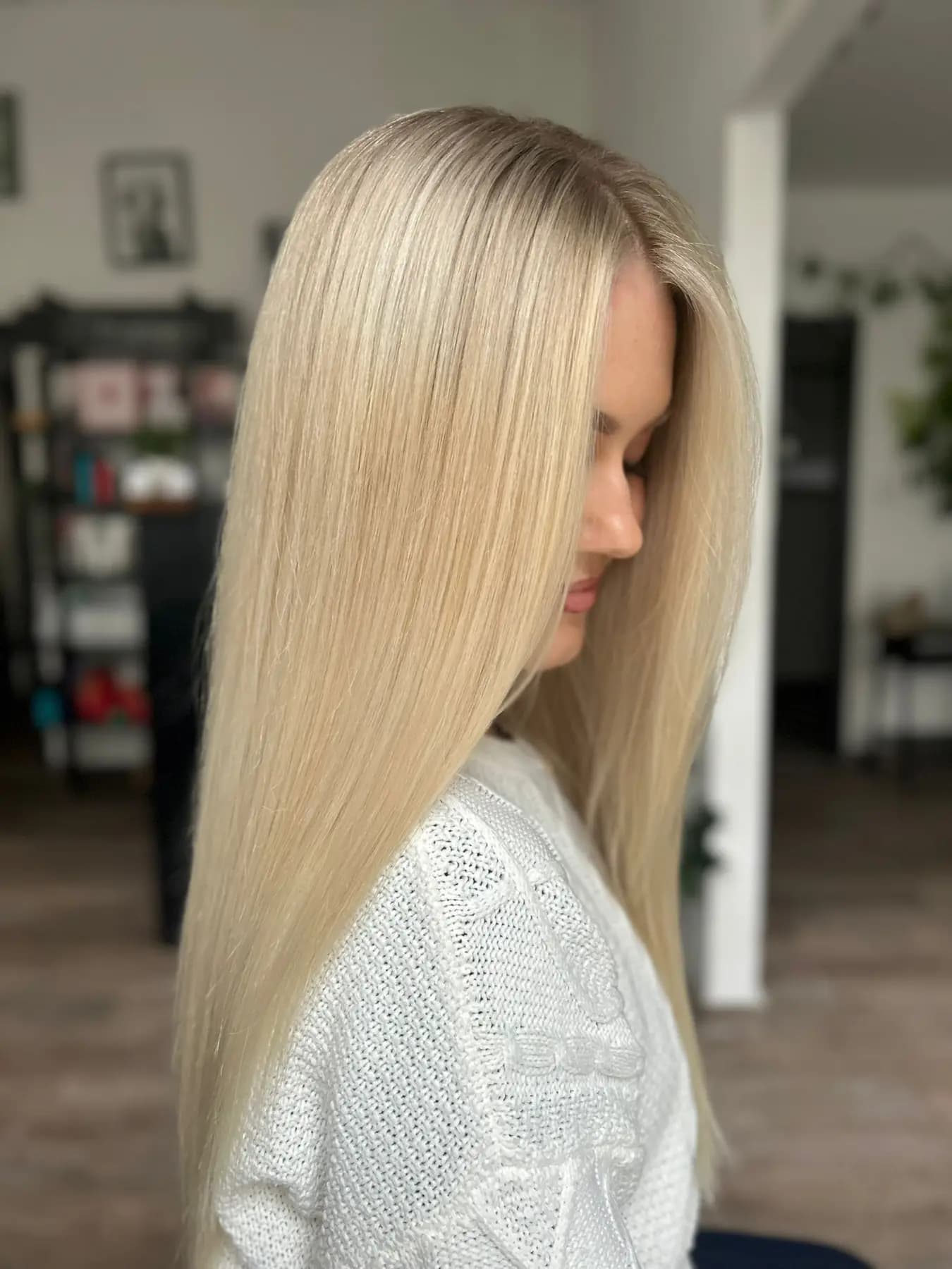 Studená blond s vlnou