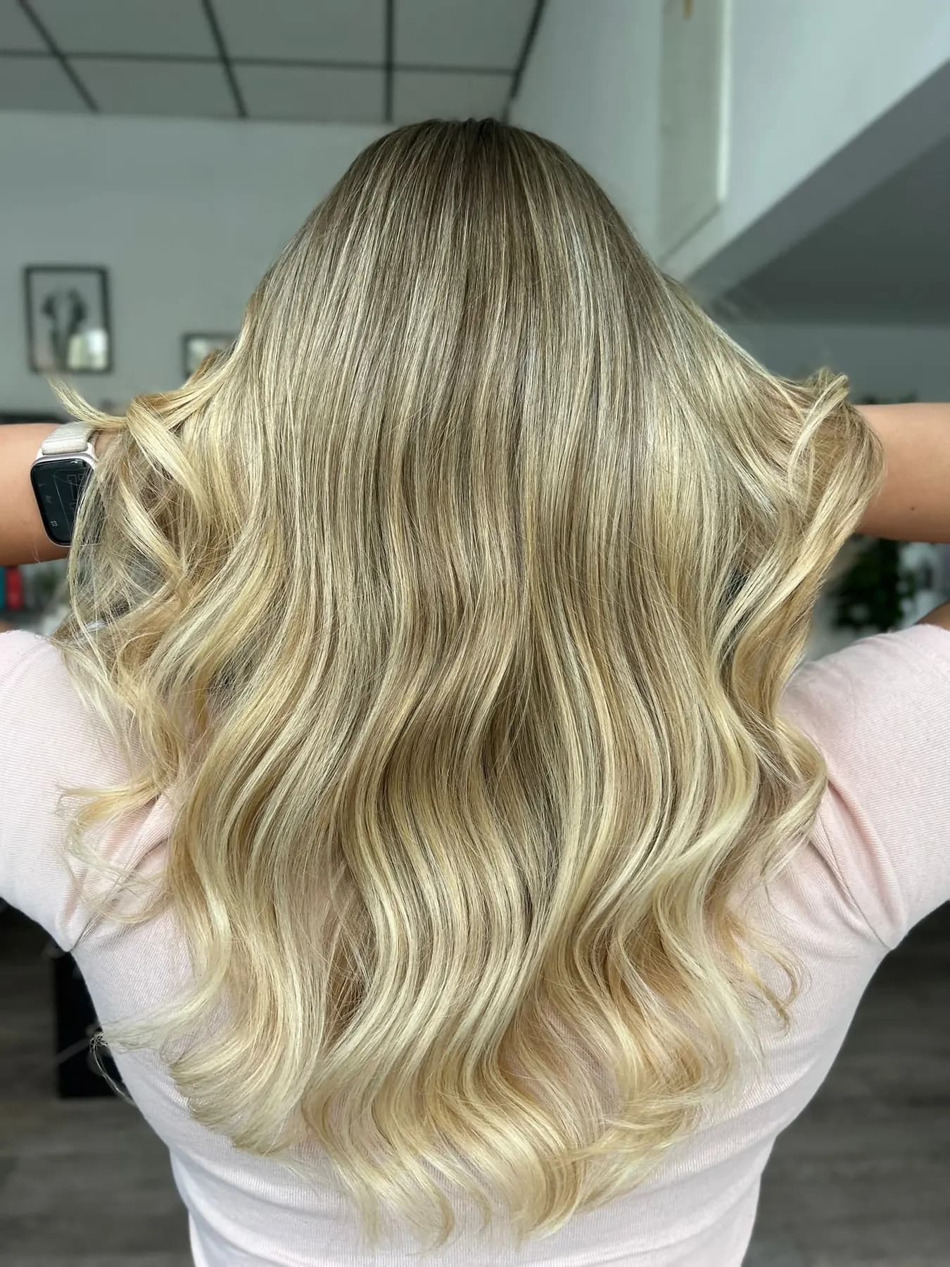 Detail blond tónování